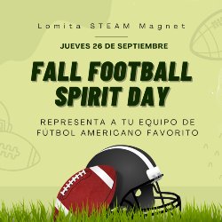 Fall Football Spirit Day Spanish